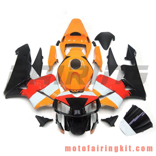 Kits de carenado aptos para CBR600RR 2003 2004 CBR600 RR 03 04 Molde de inyección de plástico ABS Carrocería completa para motocicleta Carrocería del mercado de accesorios Marco (naranja y negro) B106