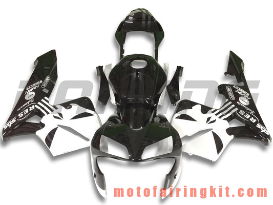 Fairing Kits Fit for CBR600RR 2003 2004 CBR600 RR 03 04 Plastic ABS Injection Mold Complete Motorcycle Body Aftermarket Bodywork Frame (Black & White) B112