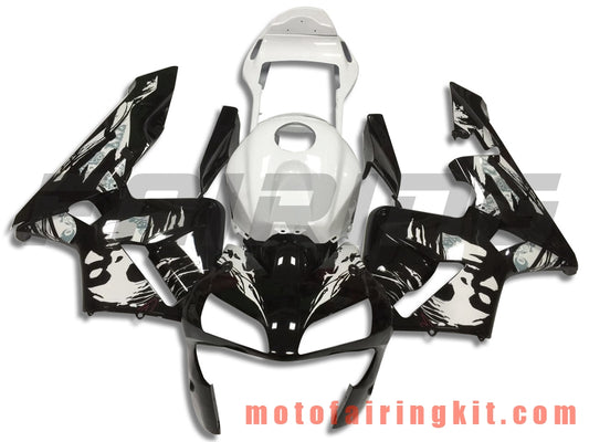 Fairing Kits Fit for CBR600RR 2003 2004 CBR600 RR 03 04 Plastic ABS Injection Mold Complete Motorcycle Body Aftermarket Bodywork Frame (Black & White) B113