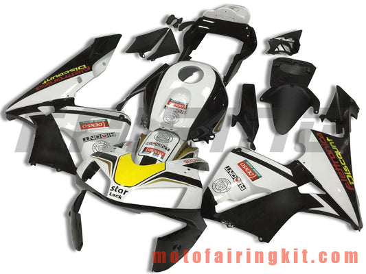 Kits de carenado aptos para CBR600RR 2003 2004 CBR600 RR 03 04 Molde de inyección de plástico ABS Carrocería completa para motocicleta Carrocería del mercado de accesorios Marco (blanco y negro) B114