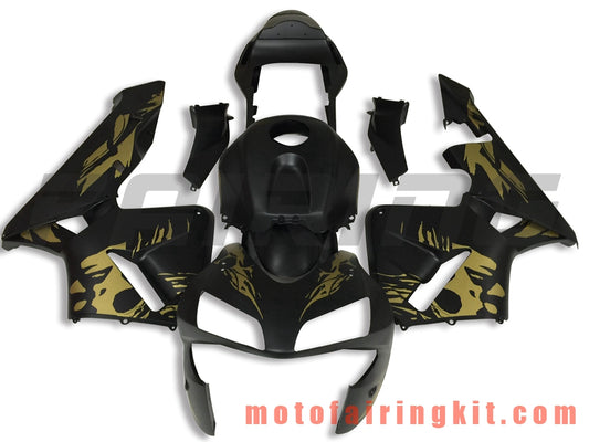 Fairing Kits Fit for CBR600RR 2003 2004 CBR600 RR 03 04 Plastic ABS Injection Mold Complete Motorcycle Body Aftermarket Bodywork Frame (Black & Gold) B116