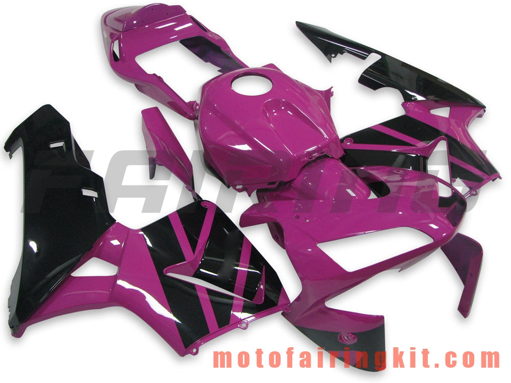 Fairing Kits Fit for CBR600RR 2003 2004 CBR600 RR 03 04 Plastic ABS Injection Mold Complete Motorcycle Body Aftermarket Bodywork Frame (Pink & Black) B117