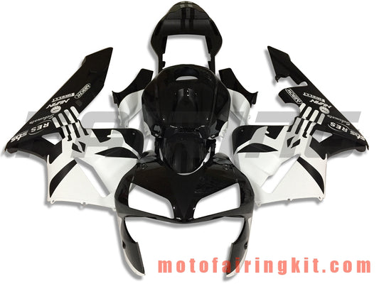 Fairing Kits Fit for CBR600RR 2003 2004 CBR600 RR 03 04 Plastic ABS Injection Mold Complete Motorcycle Body Aftermarket Bodywork Frame (Black & White) B119