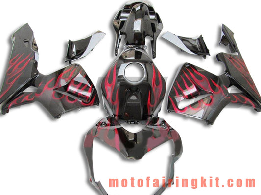 Fairing Kits Fit for CBR600RR 2003 2004 CBR600 RR 03 04 Plastic ABS Injection Mold Complete Motorcycle Body Aftermarket Bodywork Frame (Black & Red) B126