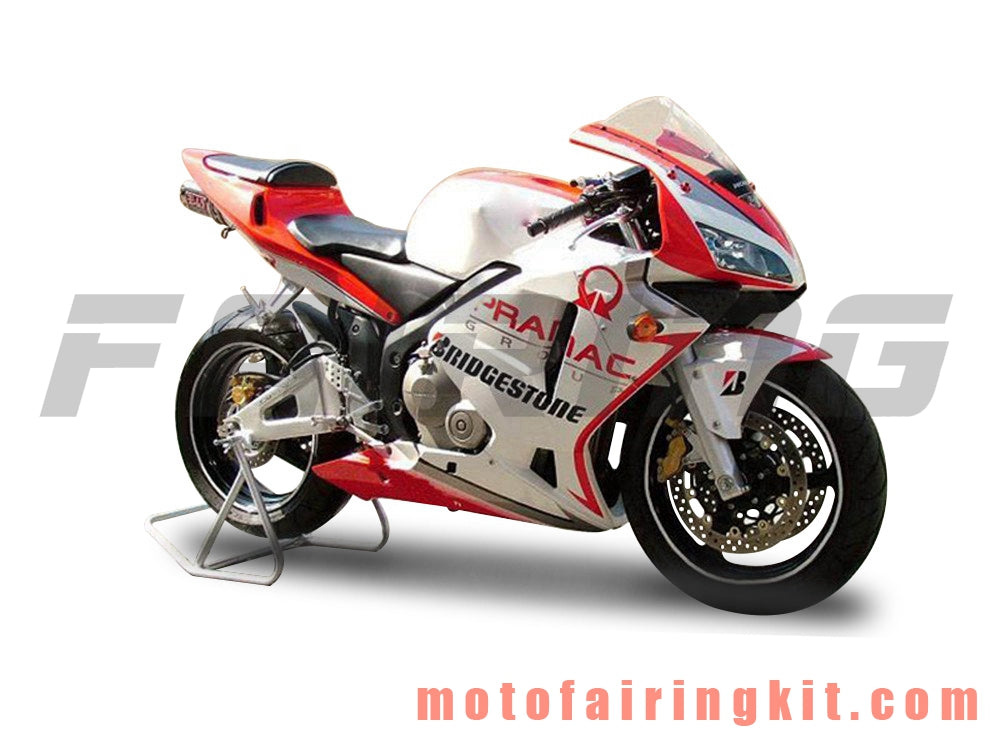 Kits de carenado aptos para CBR600RR 2003 2004 CBR600 RR 03 04 Molde de inyección de plástico ABS Carrocería completa para motocicleta Carrocería del mercado de accesorios Marco (rojo y blanco) B134