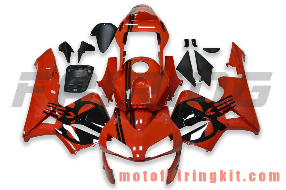 Fairing Kits Fit for CBR600RR 2003 2004 CBR600 RR 03 04 Plastic ABS Injection Mold Complete Motorcycle Body Aftermarket Bodywork Frame (Red & Black) B145