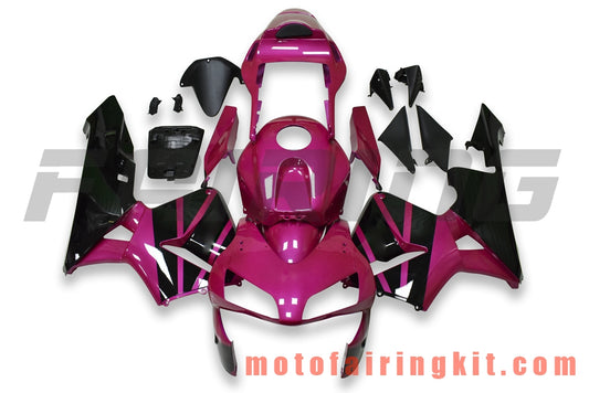 Fairing Kits Fit for CBR600RR 2003 2004 CBR600 RR 03 04 Plastic ABS Injection Mold Complete Motorcycle Body Aftermarket Bodywork Frame (Pink & Black) B147