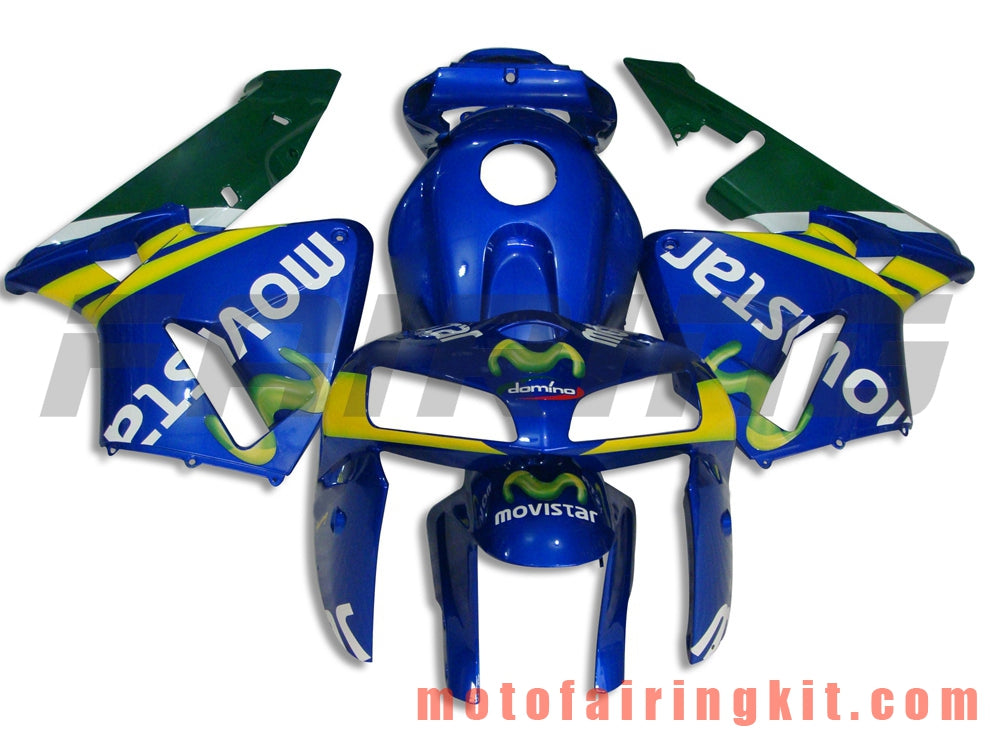 Kits de carenado aptos para CBR600RR 2005 2006 CBR600 RR 05 06 Molde de inyección de plástico ABS Carrocería completa para motocicleta Carrocería del mercado de accesorios Marco (azul) B008