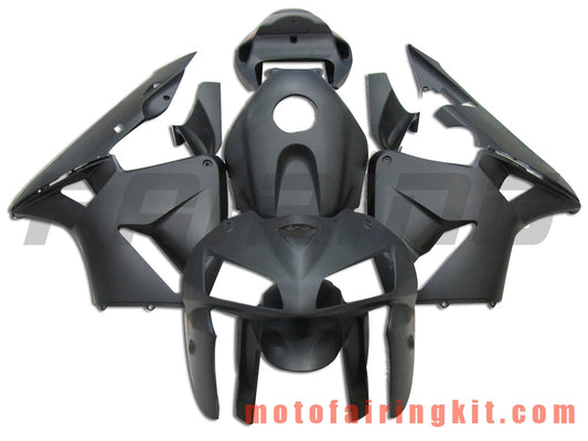 Kits de carenado aptos para CBR600RR 2005 2006 CBR600 RR 05 06 Molde de inyección de plástico ABS Carrocería completa para motocicleta Carrocería del mercado de accesorios Marco (negro) B010