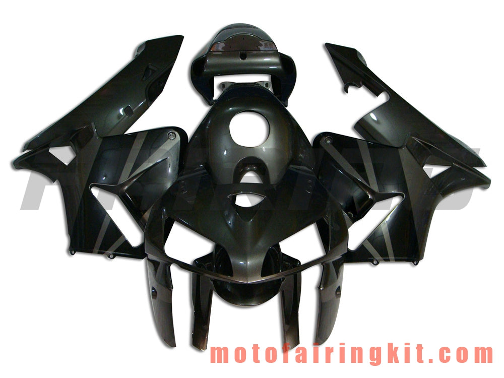 Fairing Kits Fit for CBR600RR 2005 2006 CBR600 RR 05 06 Plastic ABS Injection Mold Complete Motorcycle Body Aftermarket Bodywork Frame (Black) B017