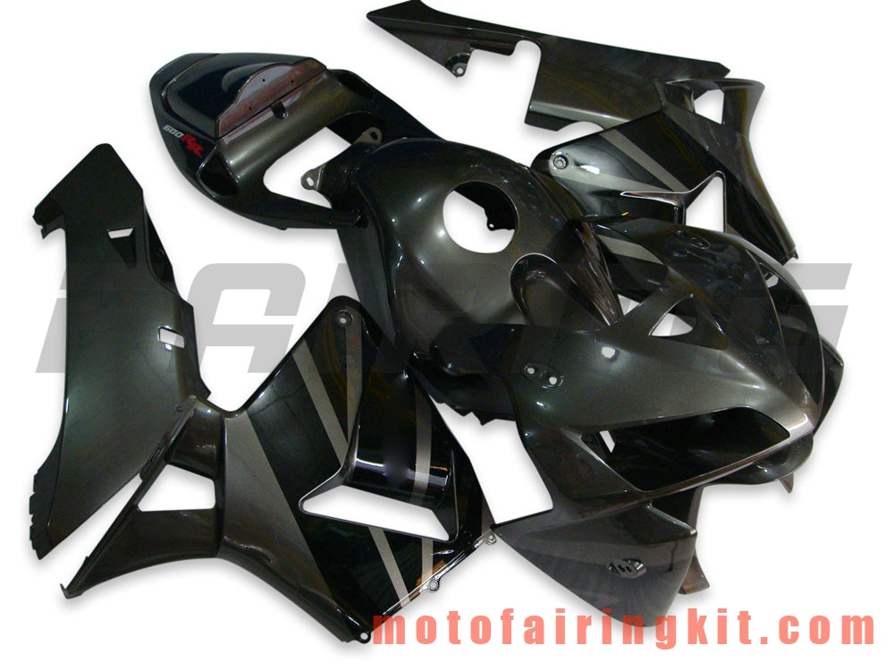 フェアリングキット CBR600RR 2005 2006 CBR600 RR 05 06 プラスチック ABS 射出成形 完全なオートバイボディ アフターマーケットボディワークフレーム (ブラック) B017