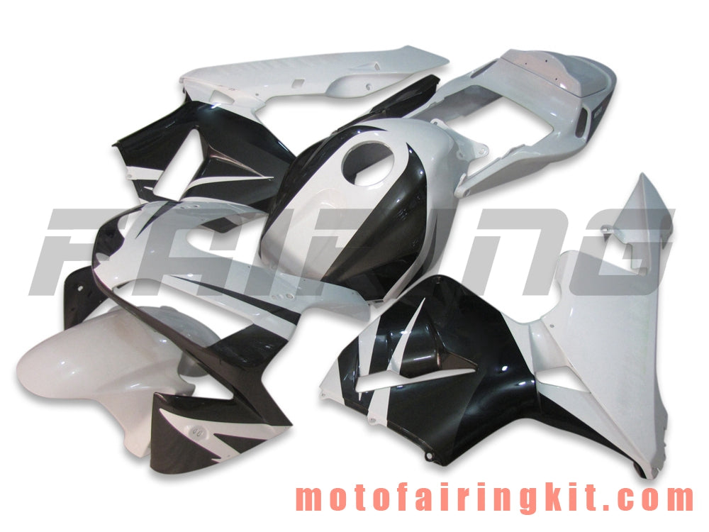 Fairing Kits Fit for CBR600RR 2005 2006 CBR600 RR 05 06 Plastic ABS Injection Mold Complete Motorcycle Body Aftermarket Bodywork Frame (White & Black) B018