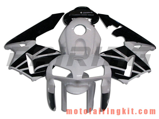 Fairing Kits Fit for CBR600RR 2005 2006 CBR600 RR 05 06 Plastic ABS Injection Mold Complete Motorcycle Body Aftermarket Bodywork Frame (Black & White) B027