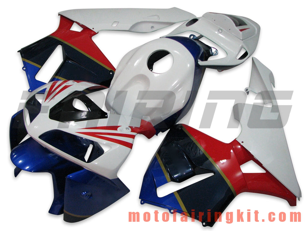 Fairing Kits Fit for CBR600RR 2005 2006 CBR600 RR 05 06 Plastic ABS Injection Mold Complete Motorcycle Body Aftermarket Bodywork Frame (White & Red) B028