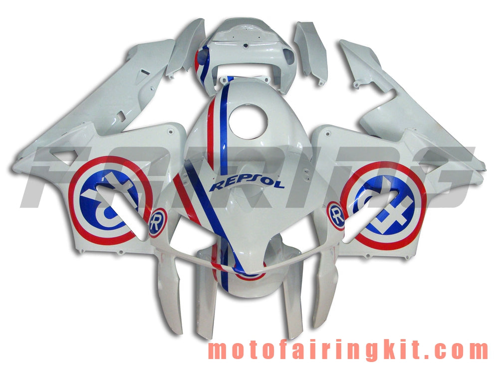 Fairing Kits Fit for CBR600RR 2005 2006 CBR600 RR 05 06 Plastic ABS Injection Mold Complete Motorcycle Body Aftermarket Bodywork Frame (White) B041