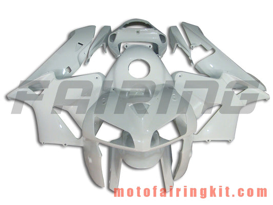 Fairing Kits Fit for CBR600RR 2005 2006 CBR600 RR 05 06 Plastic ABS Injection Mold Complete Motorcycle Body Aftermarket Bodywork Frame (White) B043