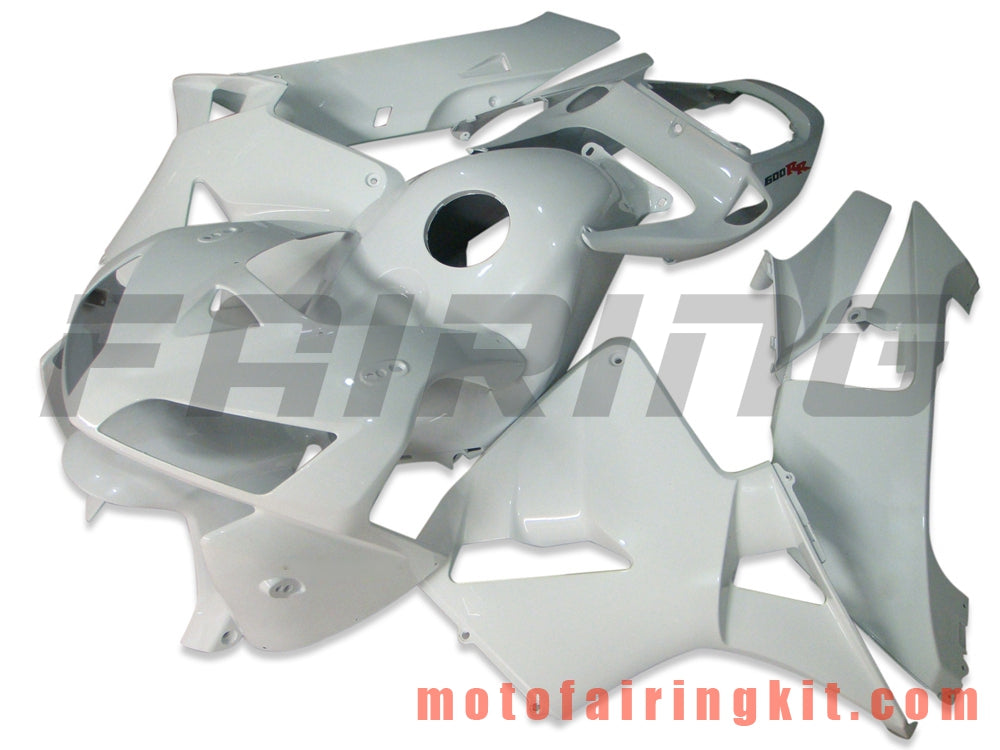 Fairing Kits Fit for CBR600RR 2005 2006 CBR600 RR 05 06 Plastic ABS Injection Mold Complete Motorcycle Body Aftermarket Bodywork Frame (White) B043