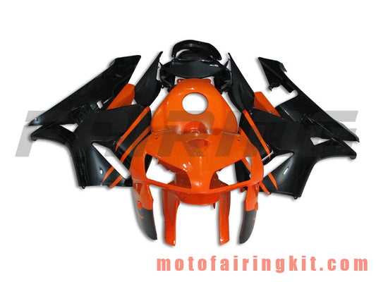 Fairing Kits Fit for CBR600RR 2005 2006 CBR600 RR 05 06 Plastic ABS Injection Mold Complete Motorcycle Body Aftermarket Bodywork Frame (Orange & Black) B046