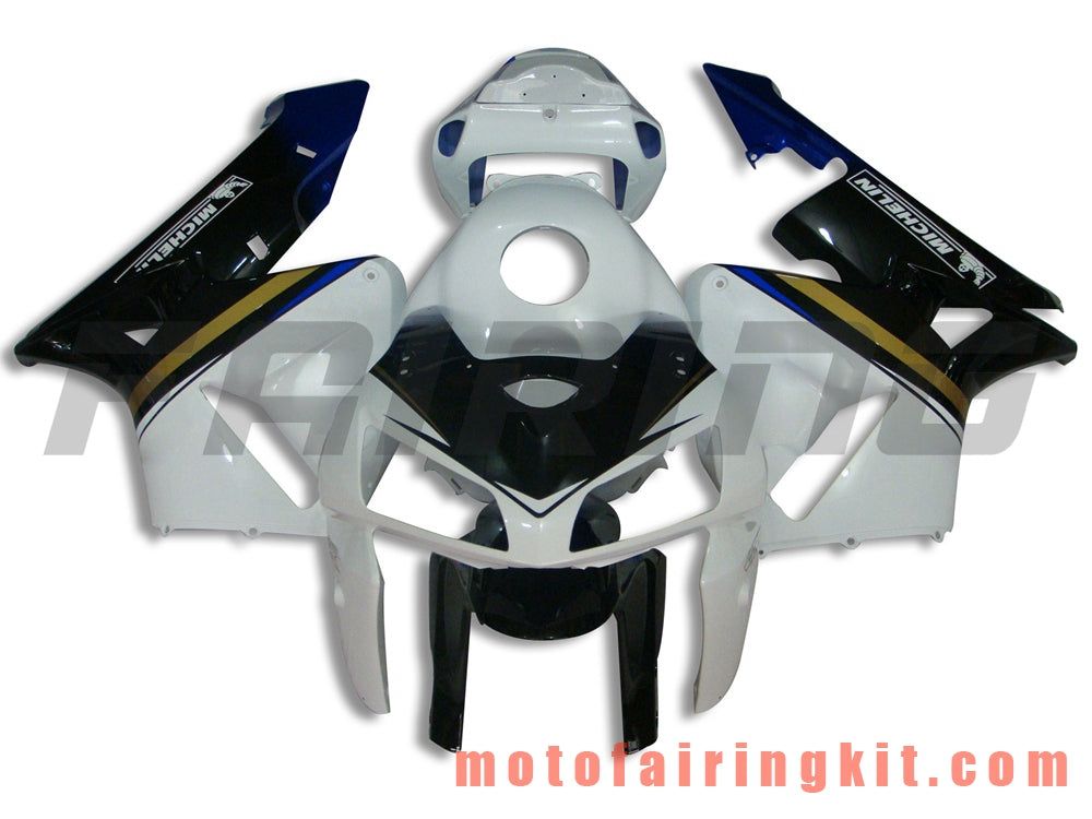 Fairing Kits Fit for CBR600RR 2005 2006 CBR600 RR 05 06 Plastic ABS Injection Mold Complete Motorcycle Body Aftermarket Bodywork Frame (White & Black) B047