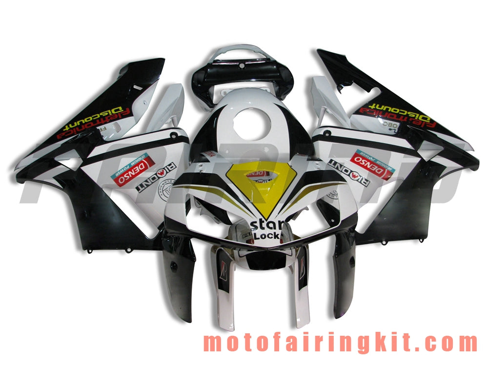 Kits de carenado aptos para CBR600RR 2005 2006 CBR600 RR 05 06 Molde de inyección de plástico ABS Carrocería completa para motocicleta Marco de carrocería de posventa (blanco y negro) B051