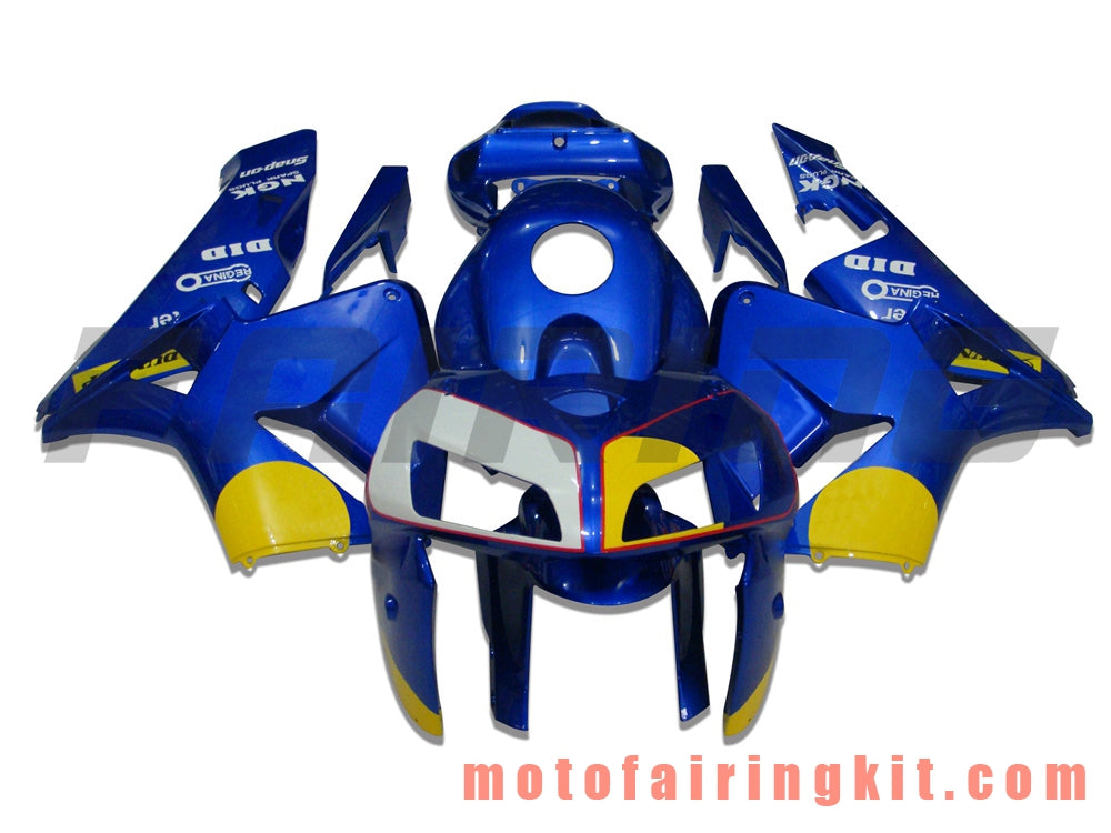 Fairing Kits Fit for CBR600RR 2005 2006 CBR600 RR 05 06 Plastic ABS Injection Mold Complete Motorcycle Body Aftermarket Bodywork Frame (Blue) B052