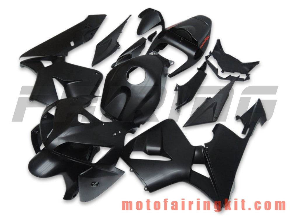 フェアリングキット CBR600RR 2005 2006 CBR600 RR 05 06 プラスチック ABS 射出成形 完全なオートバイボディ アフターマーケットボディワークフレーム (ブラック) B055