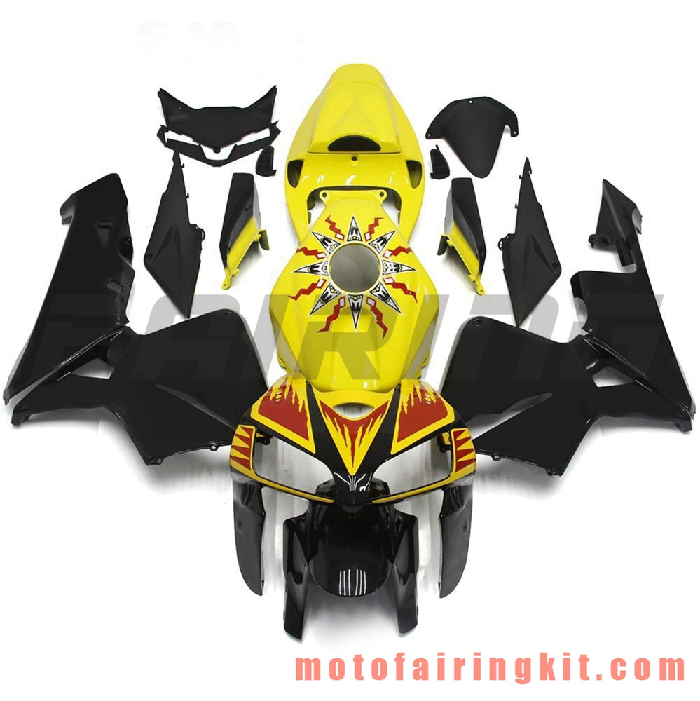 Kits de carenado aptos para CBR600RR 2005 2006 CBR600 RR 05 06 Molde de inyección de plástico ABS Carrocería completa para motocicleta Carrocería del mercado de accesorios Marco (amarillo y negro) B059