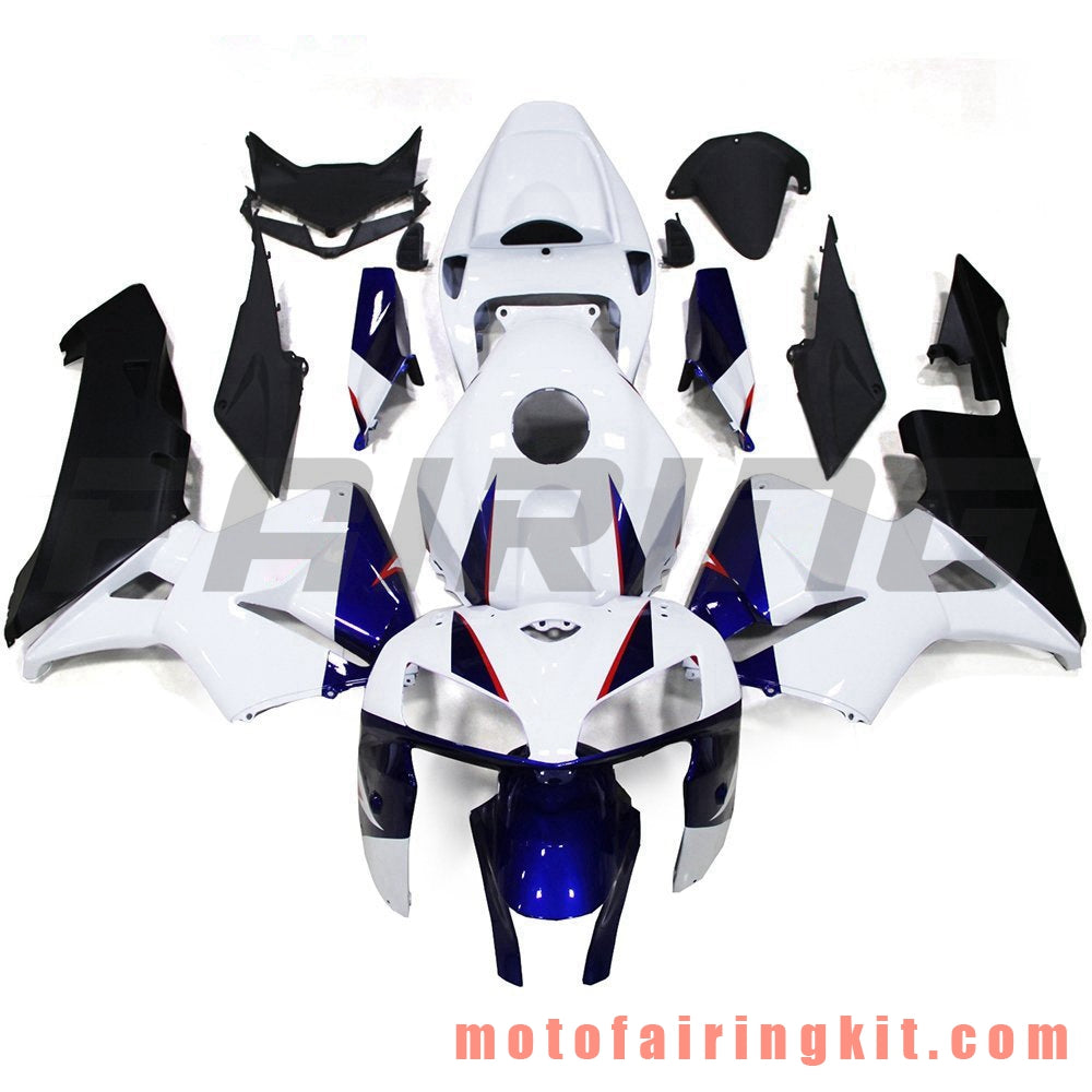 Fairing Kits Fit for CBR600RR 2005 2006 CBR600 RR 05 06 Plastic ABS Injection Mold Complete Motorcycle Body Aftermarket Bodywork Frame (White & Black) B060