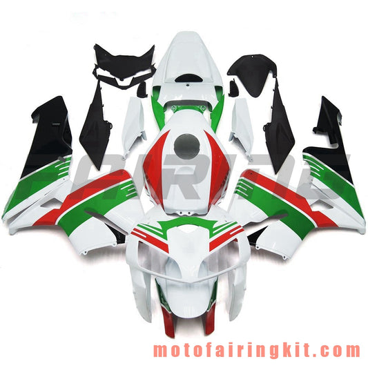 Fairing Kits Fit for CBR600RR 2005 2006 CBR600 RR 05 06 Plastic ABS Injection Mold Complete Motorcycle Body Aftermarket Bodywork Frame (White & Green) B080