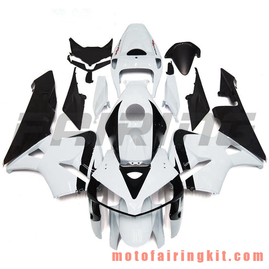 Fairing Kits Fit for CBR600RR 2005 2006 CBR600 RR 05 06 Plastic ABS Injection Mold Complete Motorcycle Body Aftermarket Bodywork Frame (White & Black) B082