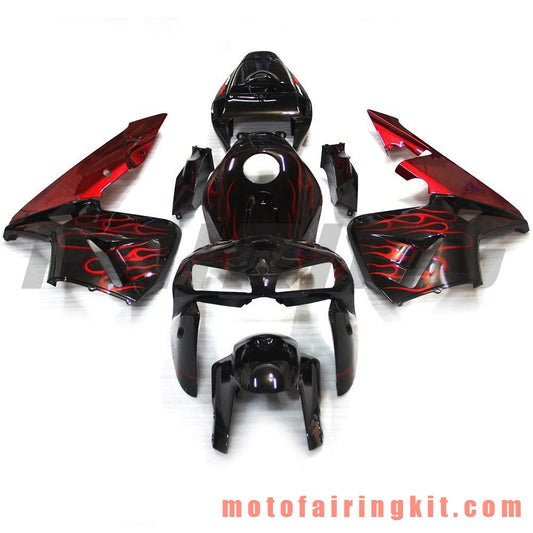 Kits de carenado aptos para CBR600RR 2005 2006 CBR600 RR 05 06 Molde de inyección de plástico ABS Carrocería completa para motocicleta Marco de carrocería de posventa (negro y rojo) B083