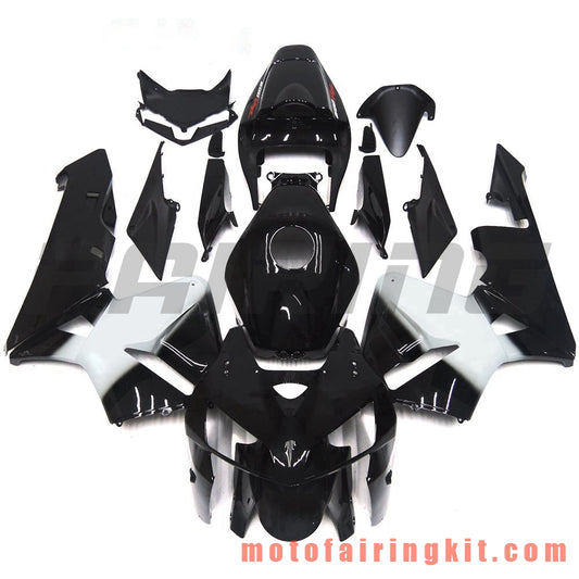 Fairing Kits Fit for CBR600RR 2005 2006 CBR600 RR 05 06 Plastic ABS Injection Mold Complete Motorcycle Body Aftermarket Bodywork Frame (Black & White) B101