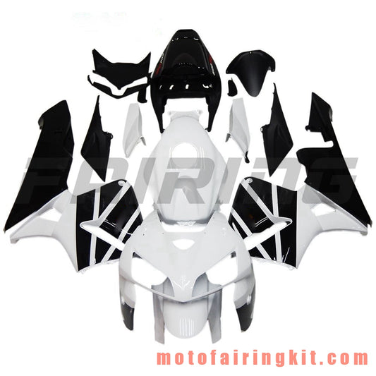 Fairing Kits Fit for CBR600RR 2005 2006 CBR600 RR 05 06 Plastic ABS Injection Mold Complete Motorcycle Body Aftermarket Bodywork Frame (White & Black) B103