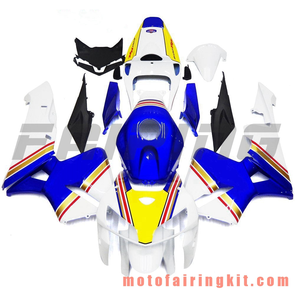 Kits de carenado aptos para CBR600RR 2005 2006 CBR600 RR 05 06 Molde de inyección de plástico ABS Carrocería completa para motocicleta Carrocería del mercado de accesorios Marco (azul y blanco) B112