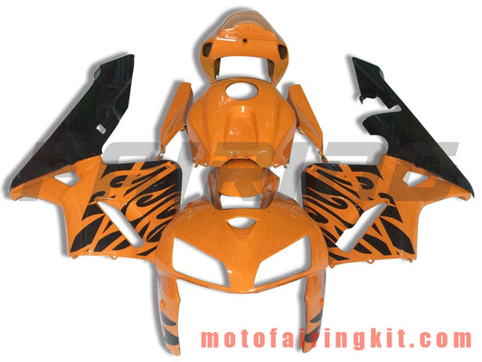 Fairing Kits Fit for CBR600RR 2005 2006 CBR600 RR 05 06 Plastic ABS Injection Mold Complete Motorcycle Body Aftermarket Bodywork Frame (Orange & Black) B115