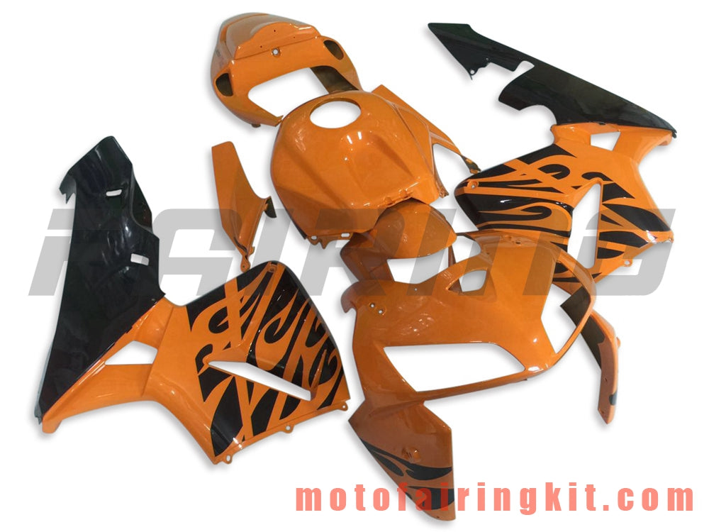 Fairing Kits Fit for CBR600RR 2005 2006 CBR600 RR 05 06 Plastic ABS Injection Mold Complete Motorcycle Body Aftermarket Bodywork Frame (Orange & Black) B115