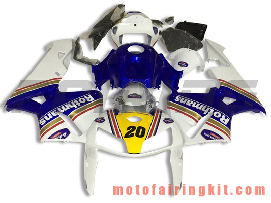 Fairing Kits Fit for CBR600RR 2005 2006 CBR600 RR 05 06 Plastic ABS Injection Mold Complete Motorcycle Body Aftermarket Bodywork Frame (Blue & White) B116