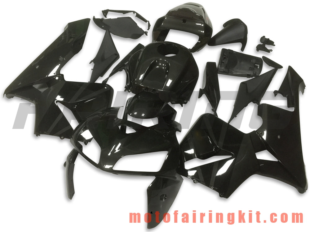 Fairing Kits Fit for CBR600RR 2005 2006 CBR600 RR 05 06 Plastic ABS Injection Mold Complete Motorcycle Body Aftermarket Bodywork Frame (Black) B122