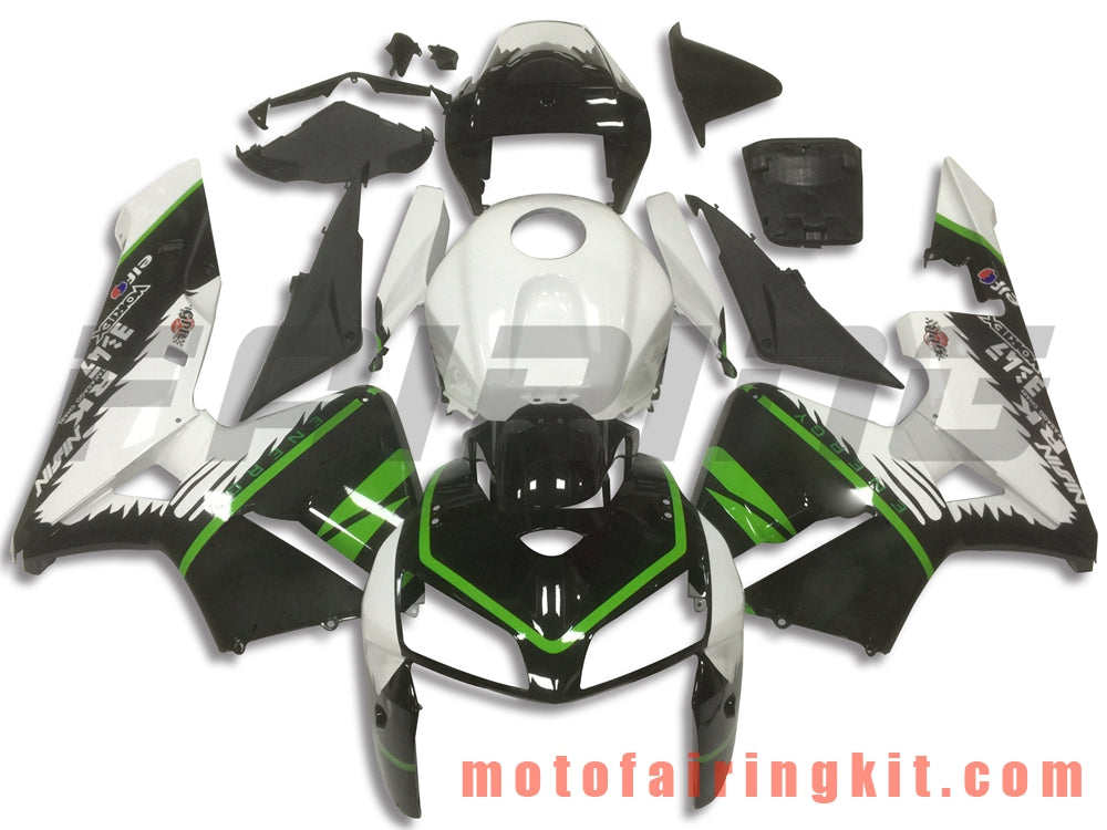 フェアリングキット CBR600RR 2005 2006 CBR600 RR 05 06 プラスチック ABS 射出成形 完全なオートバイボディ アフターマーケットボディワークフレーム (ホワイト &amp; ブラック) B123