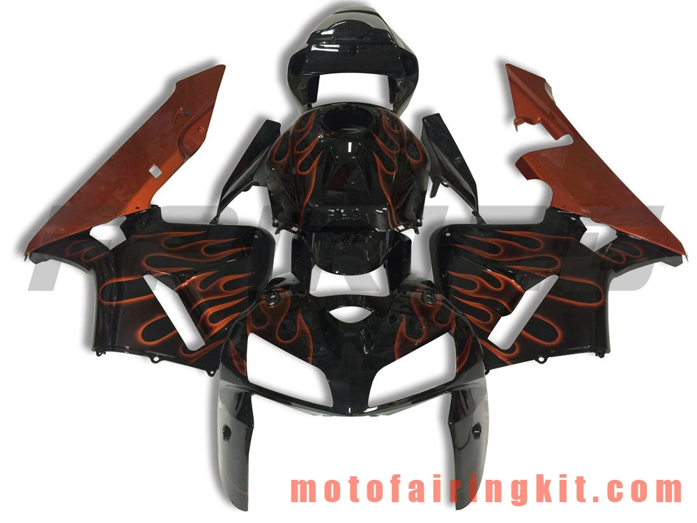 Fairing Kits Fit for CBR600RR 2005 2006 CBR600 RR 05 06 Plastic ABS Injection Mold Complete Motorcycle Body Aftermarket Bodywork Frame (Black & Orange) B129