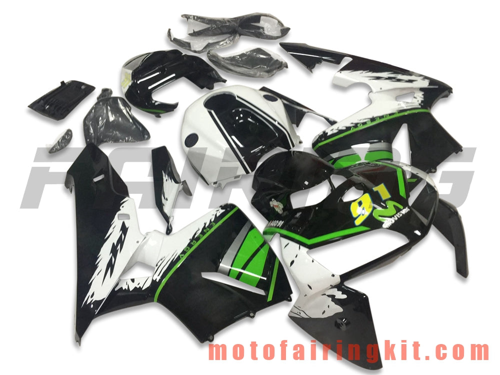 Fairing Kits Fit for CBR600RR 2005 2006 CBR600 RR 05 06 Plastic ABS Injection Mold Complete Motorcycle Body Aftermarket Bodywork Frame (Black & Green) B133