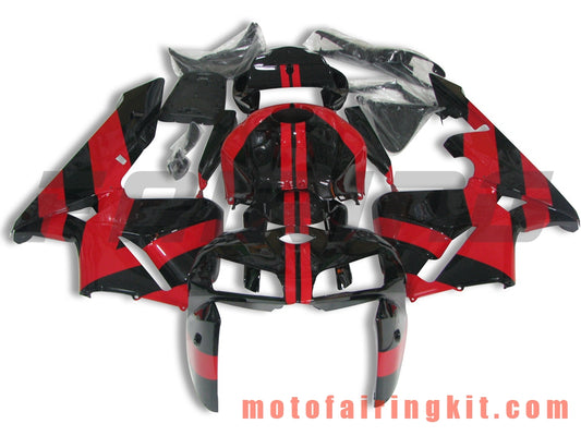 Fairing Kits Fit for CBR600RR 2005 2006 CBR600 RR 05 06 Plastic ABS Injection Mold Complete Motorcycle Body Aftermarket Bodywork Frame (Black & Red) B134