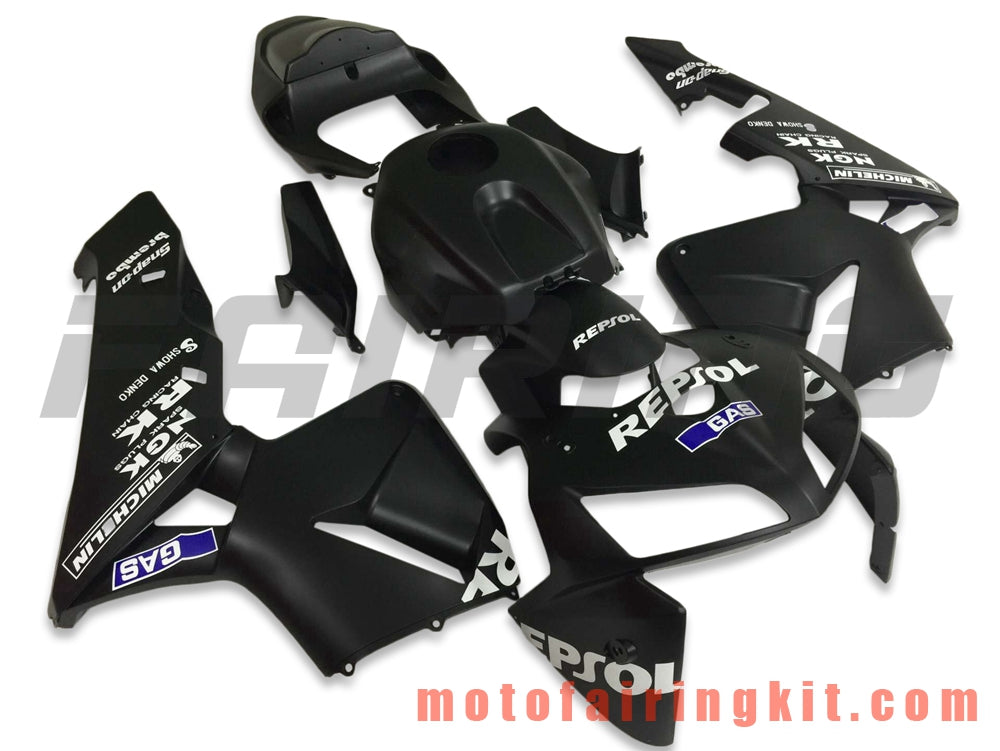 Fairing Kits Fit for CBR600RR 2005 2006 CBR600 RR 05 06 Plastic ABS Injection Mold Complete Motorcycle Body Aftermarket Bodywork Frame (Black) B137