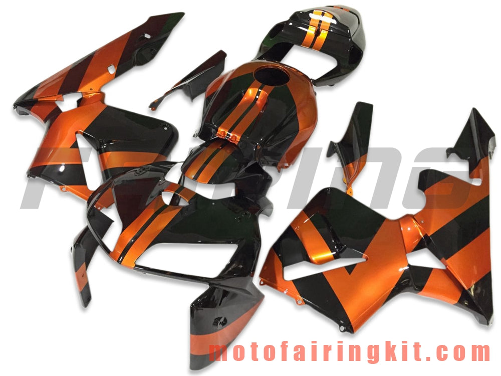 Fairing Kits Fit for CBR600RR 2005 2006 CBR600 RR 05 06 Plastic ABS Injection Mold Complete Motorcycle Body Aftermarket Bodywork Frame (Black & Orange) B139