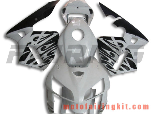 Fairing Kits Fit for CBR600RR 2005 2006 CBR600 RR 05 06 Plastic ABS Injection Mold Complete Motorcycle Body Aftermarket Bodywork Frame (White & Black) B144