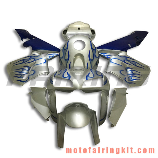 Fairing Kits Fit for CBR600RR 2005 2006 CBR600 RR 05 06 Plastic ABS Injection Mold Complete Motorcycle Body Aftermarket Bodywork Frame (Silver & Blue) B145