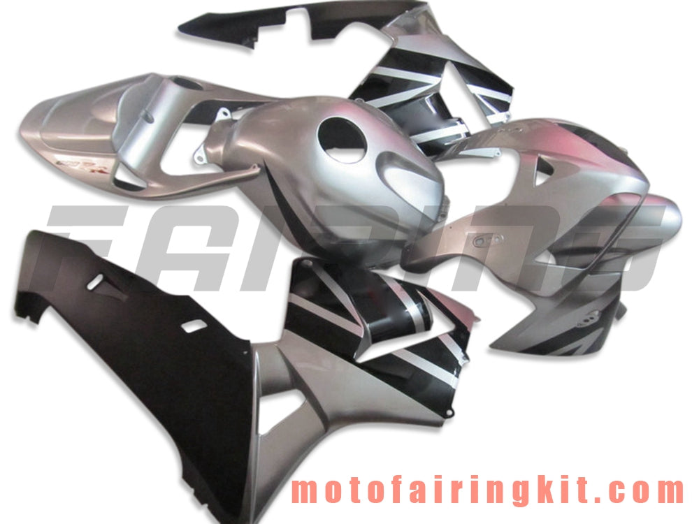 Fairing Kits Fit for CBR600RR 2005 2006 CBR600 RR 05 06 Plastic ABS Injection Mold Complete Motorcycle Body Aftermarket Bodywork Frame (Silver & Black) B146