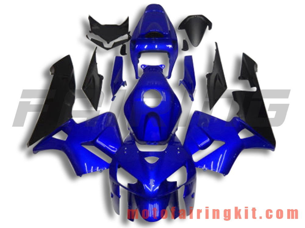 Fairing Kits Fit for CBR600RR 2005 2006 CBR600 RR 05 06 Plastic ABS Injection Mold Complete Motorcycle Body Aftermarket Bodywork Frame (Blue & Black) B149