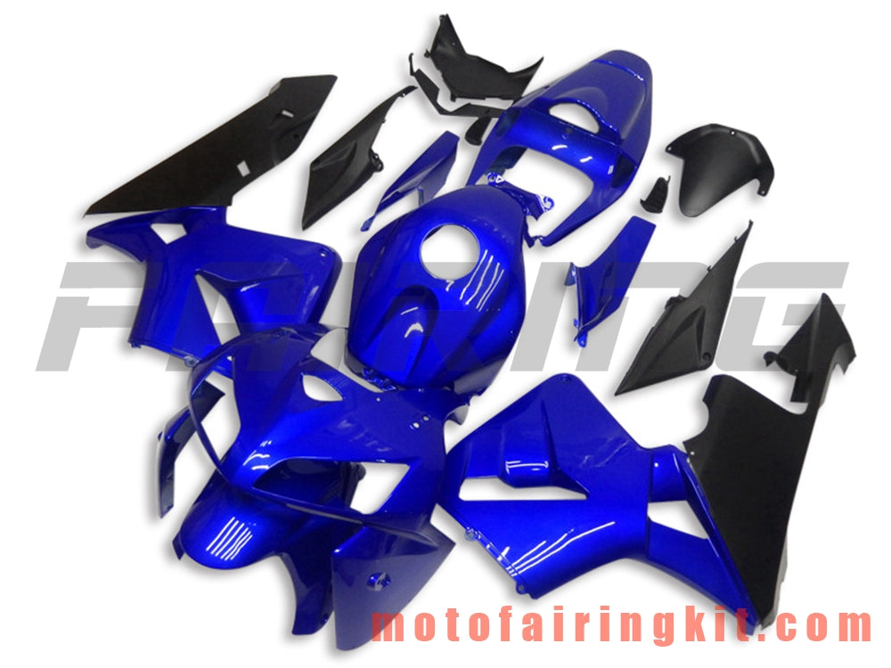 Fairing Kits Fit for CBR600RR 2005 2006 CBR600 RR 05 06 Plastic ABS Injection Mold Complete Motorcycle Body Aftermarket Bodywork Frame (Blue & Black) B149