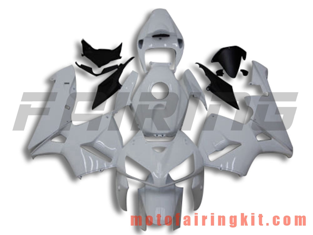 Fairing Kits Fit for CBR600RR 2005 2006 CBR600 RR 05 06 Plastic ABS Injection Mold Complete Motorcycle Body Aftermarket Bodywork Frame (White) B153